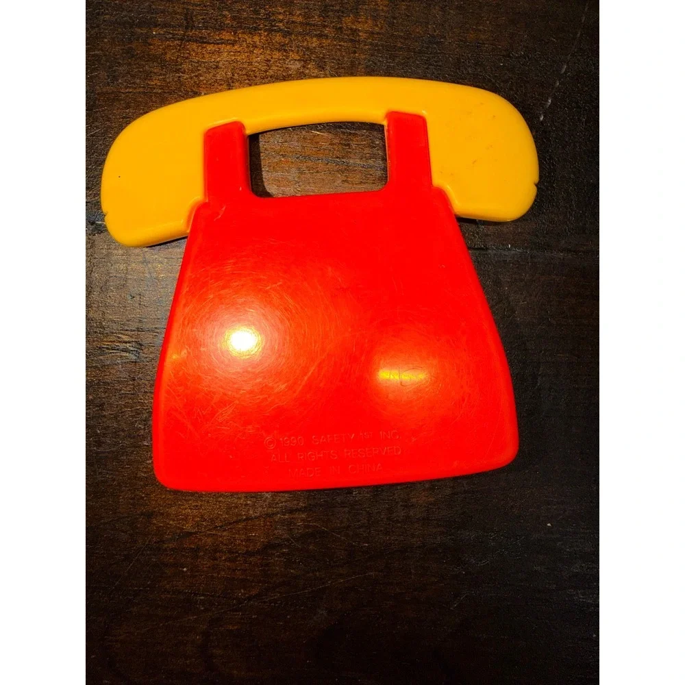 Vintage‎ 1990 Safety 1st Teething Rotary Dial Telephone Plastic Toy